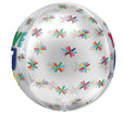 Le ballon Orbz Clear You've Got This ! d'Anagram/MD présente un design transparent et rond avec des étoiles rouges, vertes, bleues et jaunes vibrantes et un texte audacieux sur les côtés.