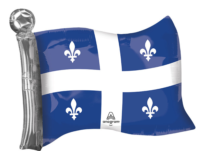 27 Inch St. Jean Baptiste Day Flag SuperShape Made by Anagram Uninflated Foil/Mylar Balloon Manufactured by Anagram Balloons International.