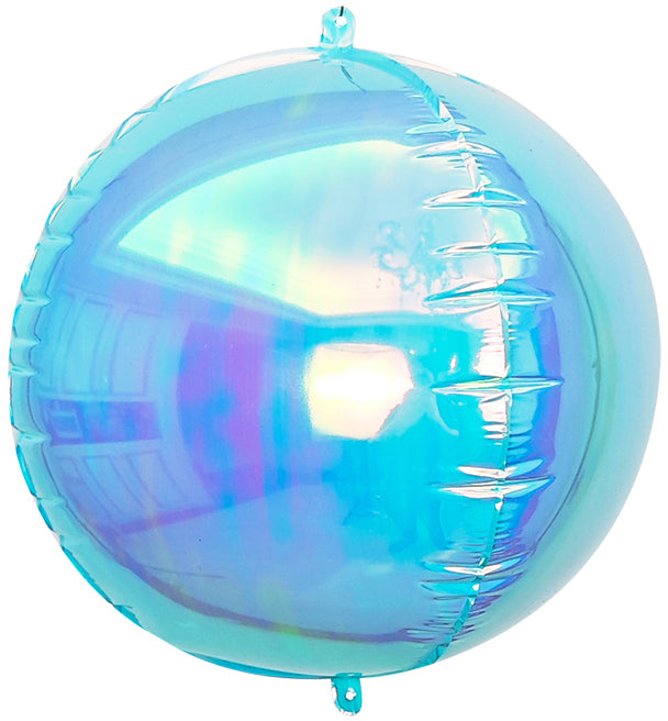 50 Inches Airfill Decor Only Pearl Lustrous Iridescent Blue Round Sphere Like Orbz Balloons 
