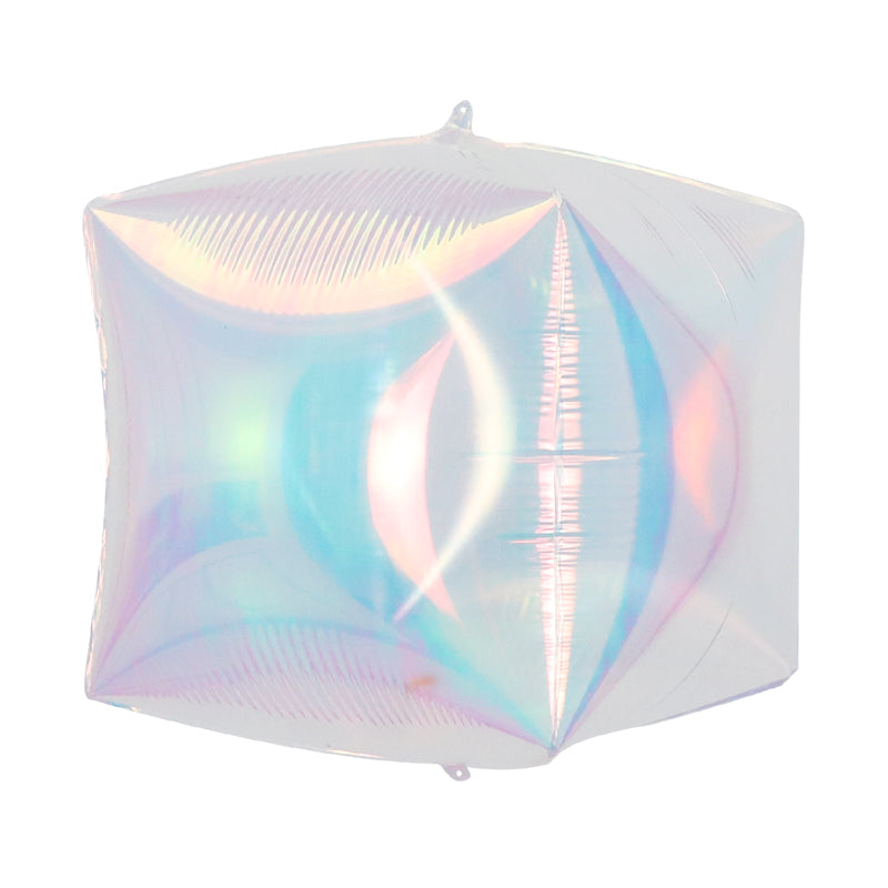 12 Inches Airfill Decor Only Pearl Lustrous Iridescent Cube Like Cubez Balloon