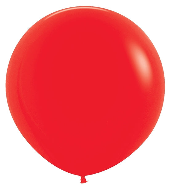 24 Inches Latex Balloons (3 Per Bag) Fashion Red Sempertex Uninflated