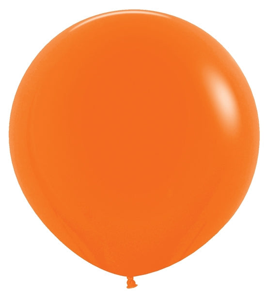 24 Inches Latex Balloons (3 Per Bag) Fashion Orange Sempertex Uninflated