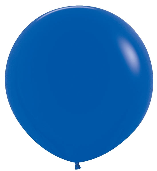 24 Inches Latex Balloons (3 Per Bag) Fashion Royal Blue Sempertex Uninflated