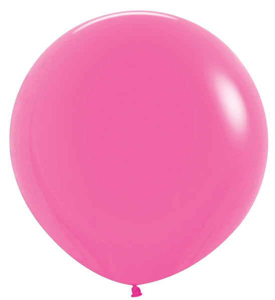 24 Inches Latex Balloons (3 Per Bag) Neon Magenta