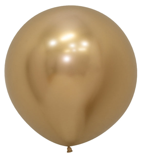 24 Inches Latex Balloons (3 Per Bag) Reflex Gold Sempertex Uninflated