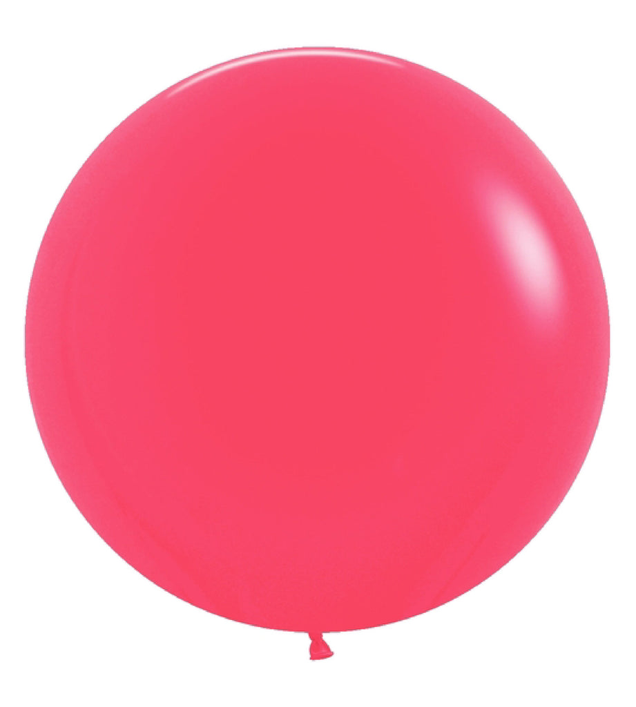 24 Inches Latex Balloons Deluxe Raspberry (3 Per Bag)