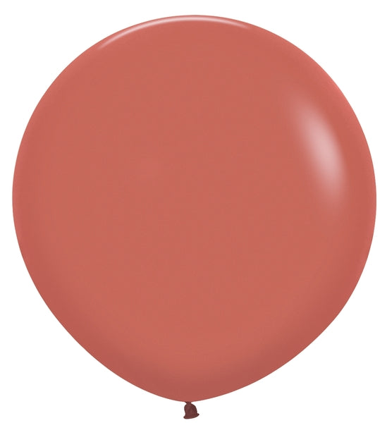 24 Inches Latex Balloons (3 Per Bag) Deluxe Terracotta