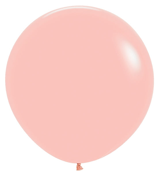 24 Inches Sempertex Latex Balloons (3 Per Bag) Pastel Matte Melon