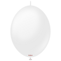 6 inches Kalisan BrandLinked Balloons Together Linking Balloons Called K Link Opaque Satin Snow White 50 Per Bag