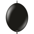 6 inches Kalisan BrandLinked Balloons Together Linking Balloons Called K Link Standard Black 50 Per Bag
