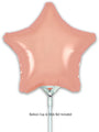 A rose gold star-shaped 9" Oaktree foil balloon (airfill only, self-sealing valve), sold in packs of 5. Balloon cup & stick not included.