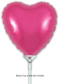 Le ballon en feuille de 9 pouces à remplissage pneumatique seulement, en forme de cœur rose, de Oaktree (5 par paquet), présente un design brillant en forme de cœur et une valve auto-obturante. Représenté avec un gobelet à ballon et un bâton pour la présentation uniquement ; gobelet à ballon et bâton non inclus.