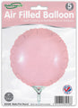 Les ballons Oaktree 9" Matte Pink Round Foil Balloons (5 par paquet) sont uniquement gonflables, auto-scellants, rechargeables et fabriqués au Royaume-Uni.