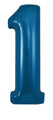 A 34″ Number 1 Metallic Navy Blue Oaktree Foil Balloon by Oaktree displayed on a white background.