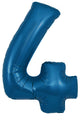 A 34″ Oaktree Metallic Navy Blue Number 4 Foil Balloon is displayed against a white background.