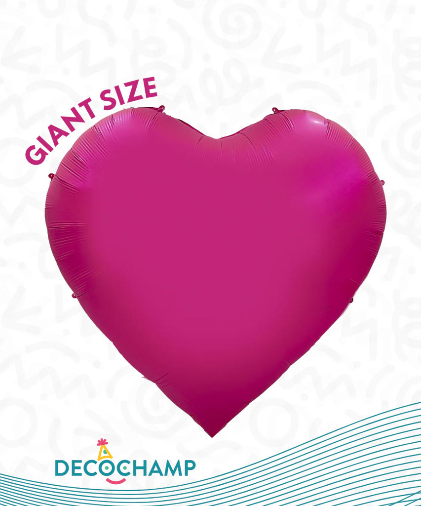 68 Inches Manufactured for Decochamp Brand Decoheart Hot Pink Shown as Packaged Balloon