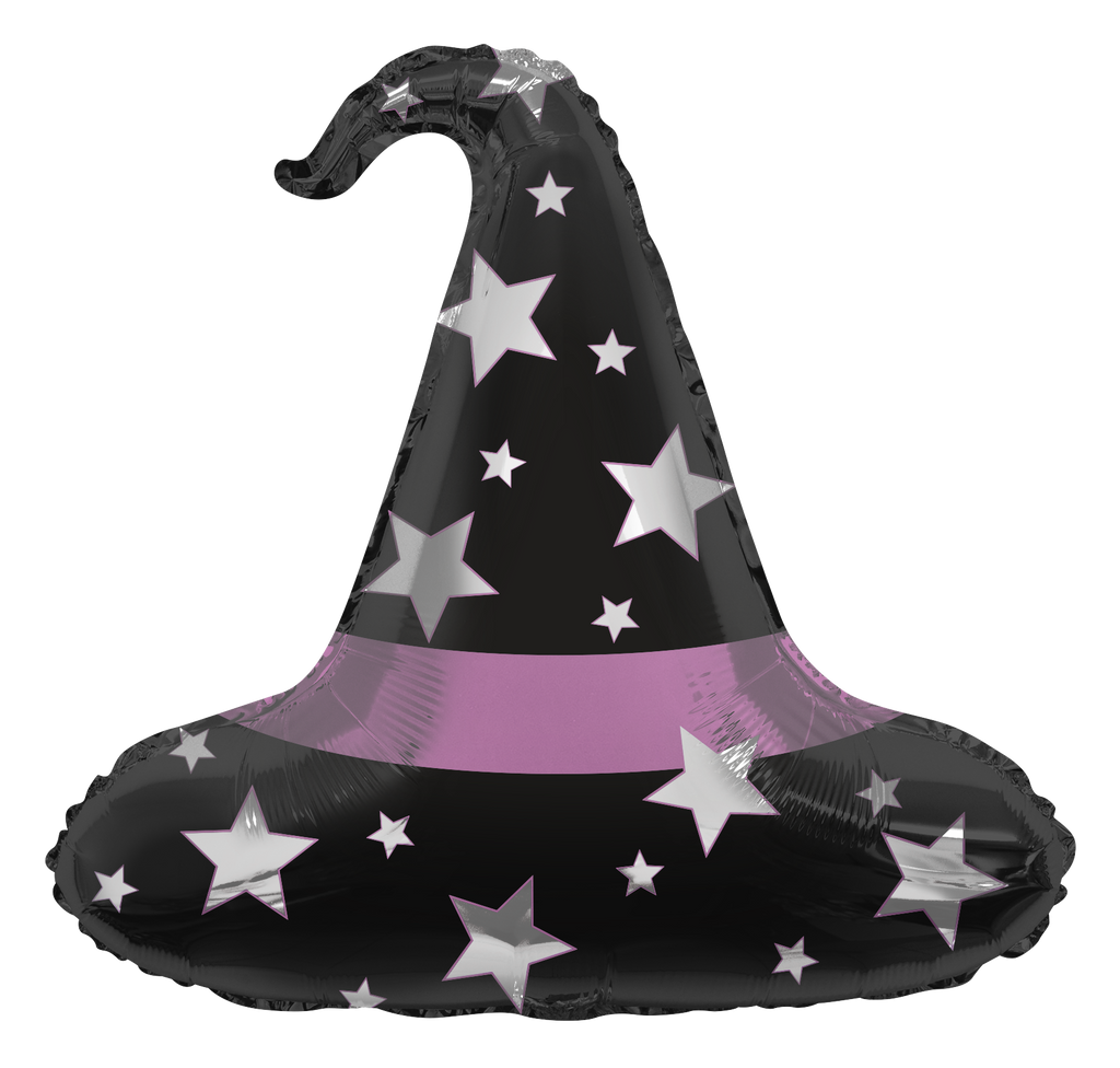 Uninflated 28" Halloween Cast a Spell With Style Witch Hat Balloon Brand Name Maple City Rubber Made in the US and Canada