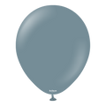 Color Code:8019 Retro Denim 18 Inch With Logo Showing Kalisan Brand Uninflated Latex Balloons