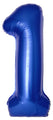 Inflated Balloons to 32". Number "1" Slimmer Design compared to other. Brands and Sizes. Color Blue Reflex. Brand Flexmetal
