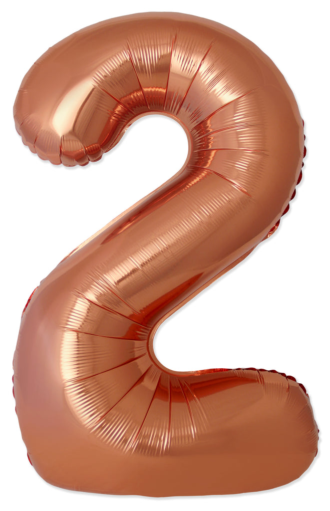 Inflated Balloons to 32". Number "2" Slimmer Design compared to other. Brands and Sizes. Color Bronze. Brand Flexmetal