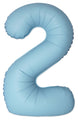 Inflated Balloons to 32". Number "2" Slimmer Design compared to other. Brands and Sizes. Color Matte Blue. Brand Flexmetal