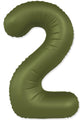 Not Inflated 32 Inches Number 2 Slimmer Design Matte Olive Green Manufactured by Flexmetal