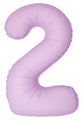 Inflated Balloons to 32". Number "2" Slimmer Design compared to other. Brands and Sizes. Color Matte Pink. Brand Flexmetal
