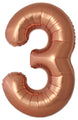 Inflated Balloons to 32". Number "3" Slimmer Design compared to other. Brands and Sizes. Color Bronze. Brand Flexmetal