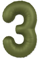 Not Inflated 32 Inches Number 3 Slimmer Design Matte Olive Green Manufactured by Flexmetal