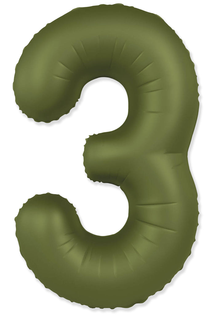 Not Inflated 32 Inches Number 3 Slimmer Design Matte Olive Green Manufactured by Flexmetal