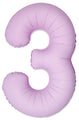 Inflated Balloons to 32". Number "3" Slimmer Design compared to other. Brands and Sizes. Color Matte Pink. Brand Flexmetal