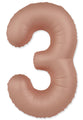 Not Inflated 32 Inches Number 3 Slimmer Design Matte Vintage Rose Manufactured by Flexmetal