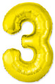 Not Inflated 32 Inches Number 3 Slimmer Design Gold Manufactured by Flexmetal