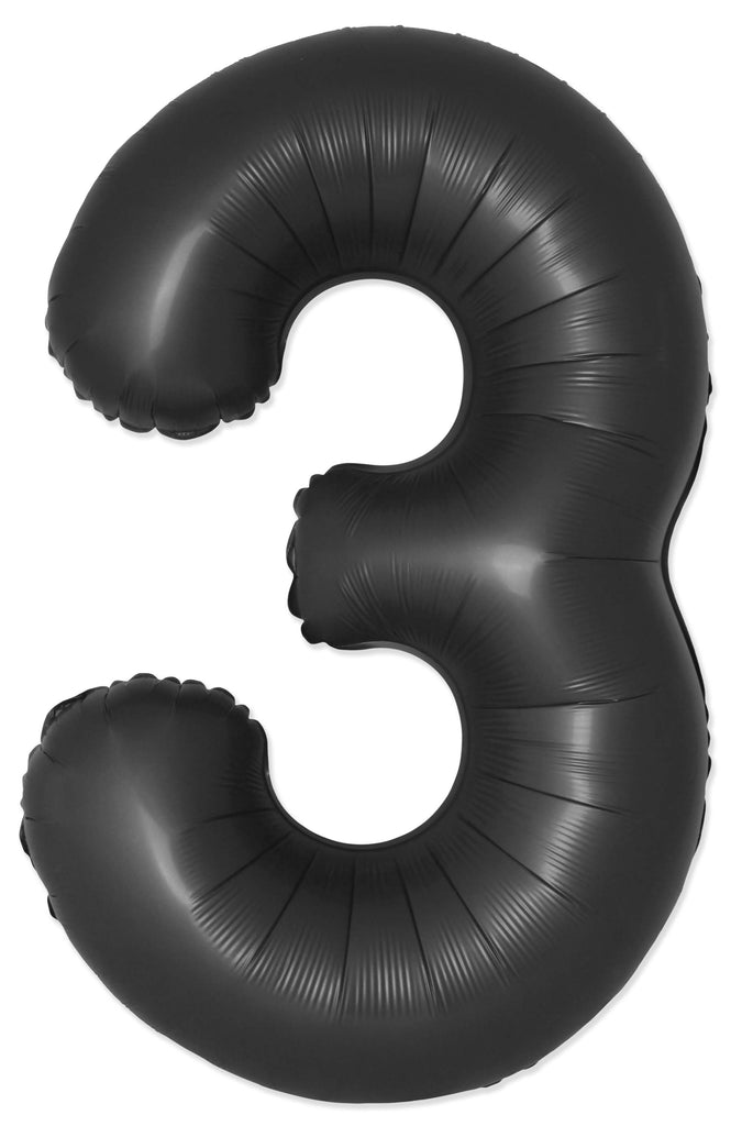 Inflated Balloons to 32". Number "3" Slimmer Design compared to other. Brands and Sizes. Color Satin Black. Brand Flexmetal