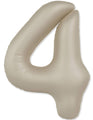 Not Inflated 32 Inches Number 4 Slimmer Design Matte Creamy Latte Manufactured by Flexmetal