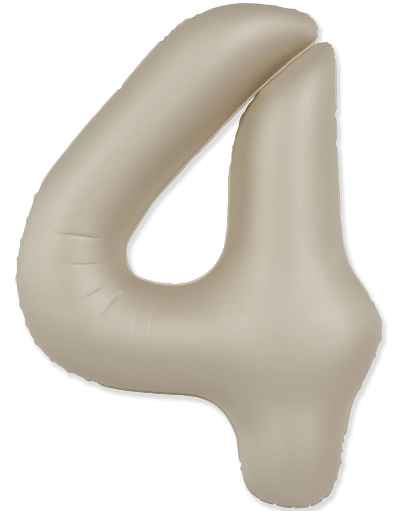 Not Inflated 32 Inches Number 4 Slimmer Design Matte Creamy Latte Manufactured by Flexmetal