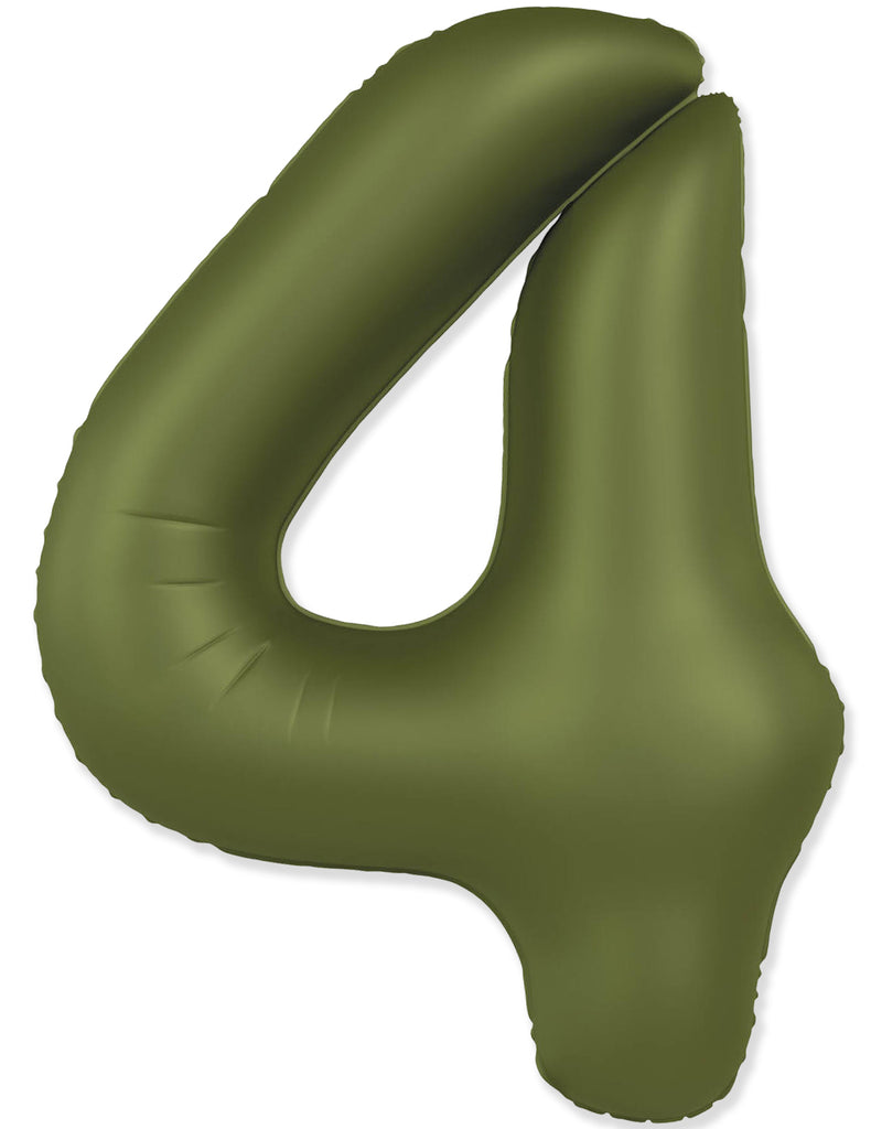 Not Inflated 32 Inches Number 4 Slimmer Design Matte Olive Green Manufactured by Flexmetal