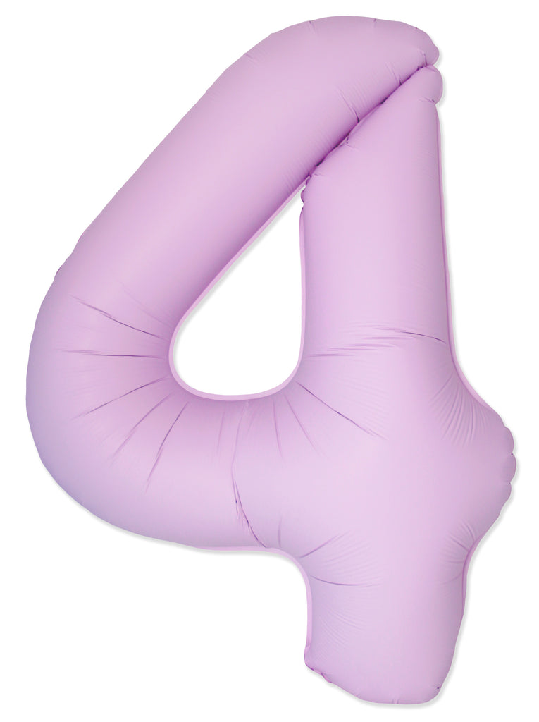 Inflated Balloons to 32". Number "4" Slimmer Design compared to other. Brands and Sizes. Color Matte Pink. Brand Flexmetal