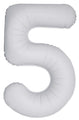Inflated Balloons to 32". Number "5" Slimmer Design compared to other. Brands and Sizes. Color Matte White. Brand Flexmetal