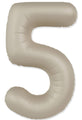 Not Inflated 32 Inches Number 5 Slimmer Design Matte Creamy Latte Manufactured by Flexmetal