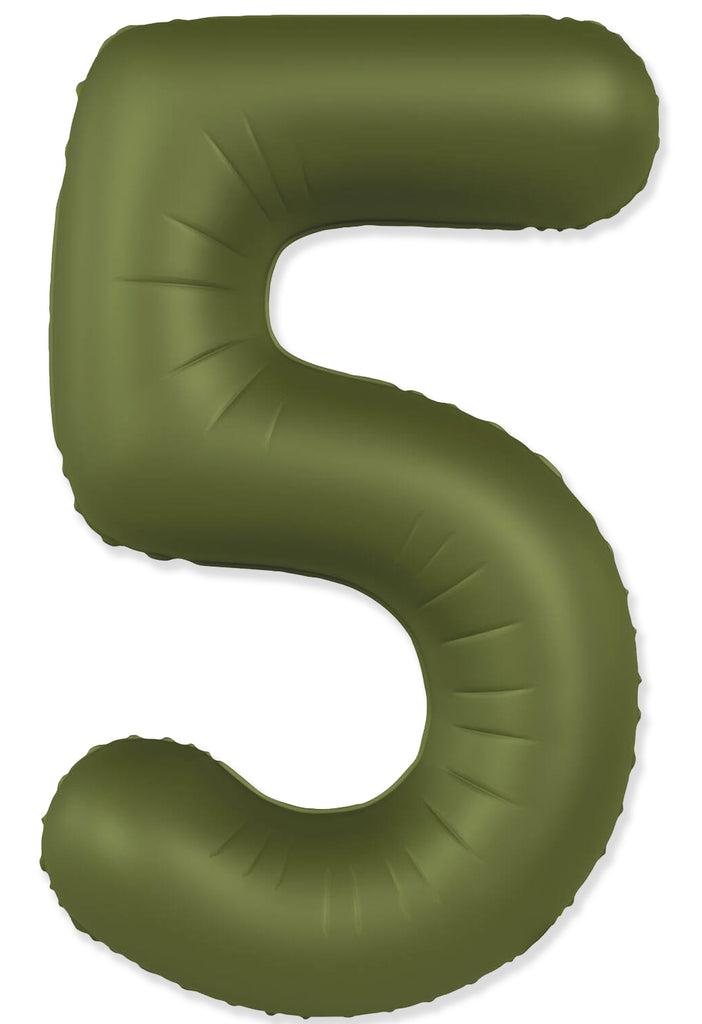 Not Inflated 32 Inches Number 5 Slimmer Design Matte Olive Green Manufactured by Flexmetal