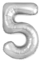 Not Inflated 32 Inches Number 5 Slimmer Design Silver Manufactured by Flexmetal