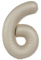 Not Inflated 32 Inches Number 6 Slimmer Design Matte Creamy Latte Manufactured by Flexmetal