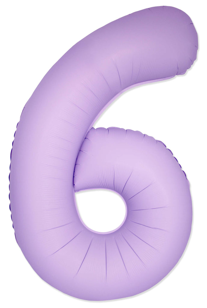 Inflated Balloons to 32". Number "6" Slimmer Design compared to other. Brands and Sizes. Color Matte Lavender. Brand Flexmetal