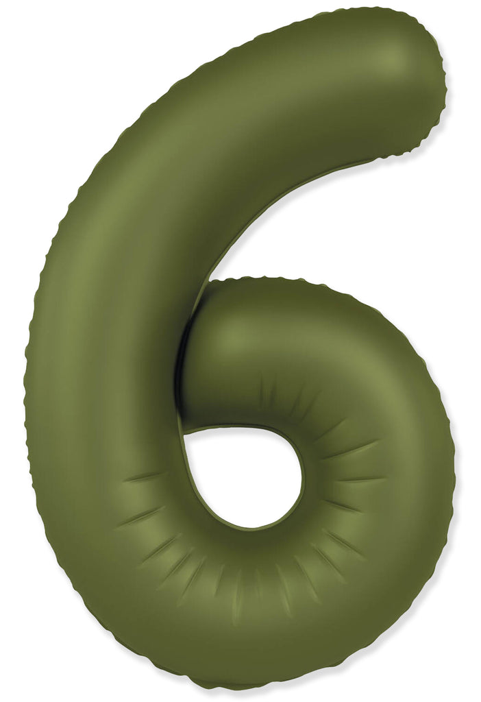 Not Inflated 32 Inches Number 6 Slimmer Design Matte Olive Green Manufactured by Flexmetal