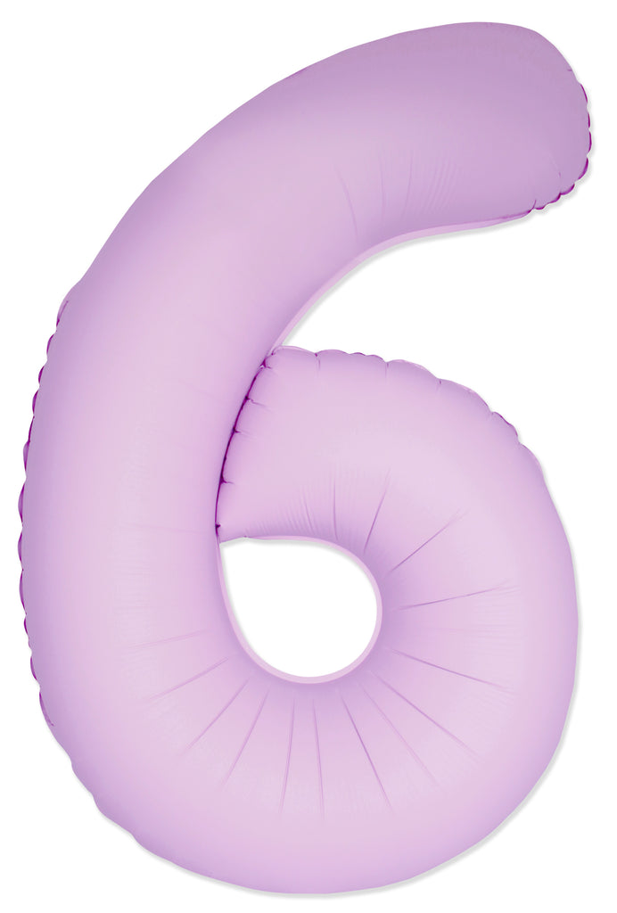 Inflated Balloons to 32". Number "6" Slimmer Design compared to other. Brands and Sizes. Color Matte Pink. Brand Flexmetal