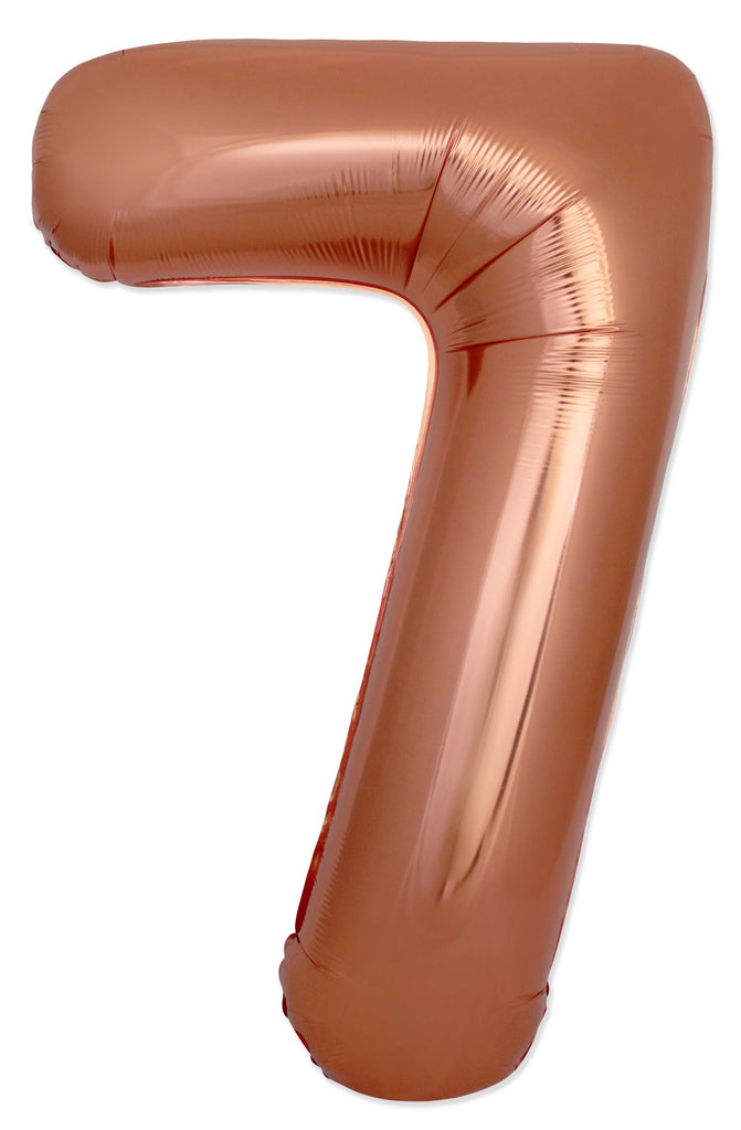 Inflated Balloons to 32". Number "7" Slimmer Design compared to other. Brands and Sizes. Color Bronze. Brand Flexmetal