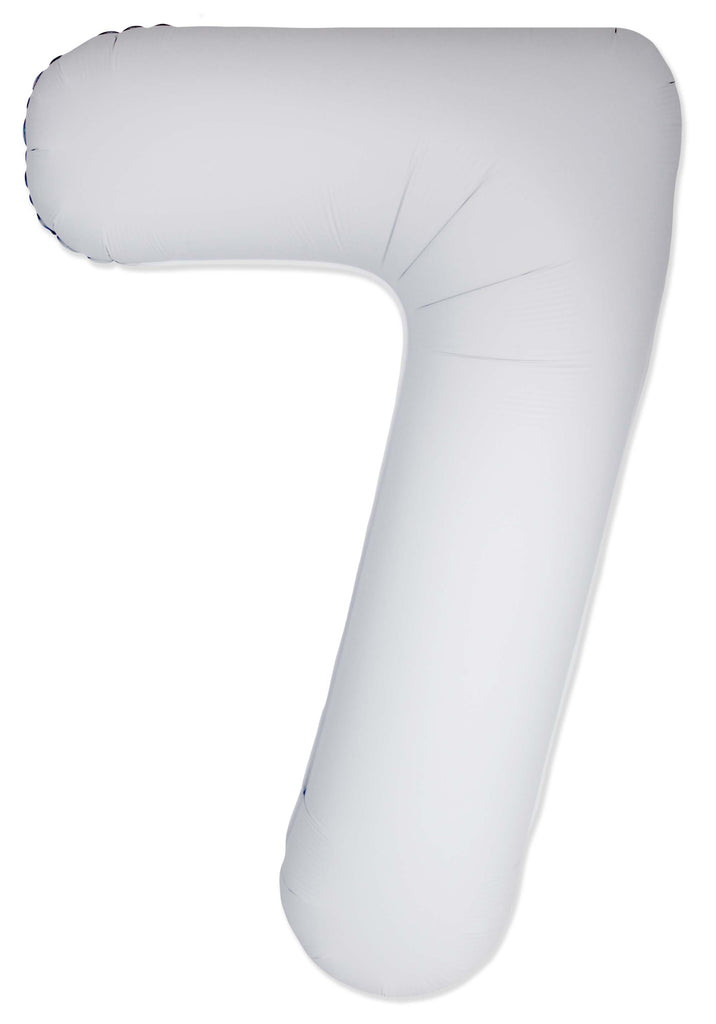 Inflated Balloons to 32". Number "7" Slimmer Design compared to other. Brands and Sizes. Color Matte White. Brand Flexmetal