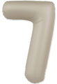 Not Inflated 32 Inches Number 7 Slimmer Design Matte Creamy Latte Manufactured by Flexmetal