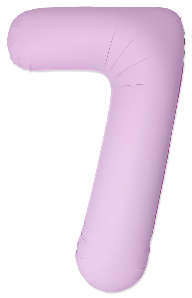 Inflated Balloons to 32". Number "7" Slimmer Design compared to other. Brands and Sizes. Color Matte Pink. Brand Flexmetal